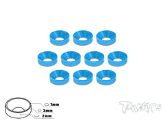 TA-001   Anodized Alum M3 Countersunk Washers (10 pcs)