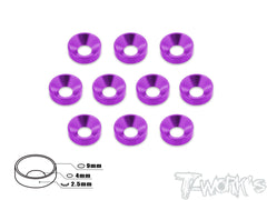 TA-002   Anodized Alum M4 Countersunk Washers (10 pcs)