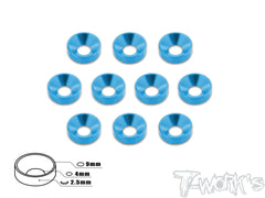 TA-002   Anodized Alum M4 Countersunk Washers (10 pcs)