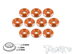 TA-004 Anodized Alum M3 Buttom Head Screw Washers (10 pcs)