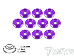 TA-004 Anodized Alum M3 Buttom Head Screw Washers (10 pcs)