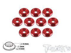 TA-004 Anodized Alum M3 Buttom Head Screw Washers (10 pcs)