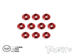 TA-005 Anodized Alum M3 Countersunk Large Diameter Washers (10 pcs)
