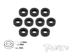 TA-009 Aluminum 3mm Bore Washer 2.0mm 10pcs.