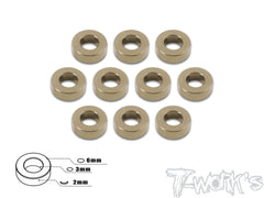 TA-009 Aluminum 3mm Bore Washer 2.0mm 10pcs.
