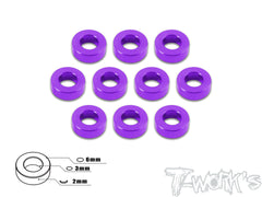 TA-009 Aluminum 3mm Bore Washer 2.0mm 10pcs.