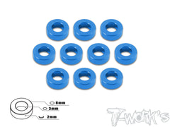 TA-009 Aluminum 3mm Bore Washer 2.0mm 10pcs.