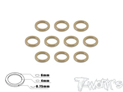 TA-014 Aluminum 4mm Bore Washer 0.75mm 10pcs.