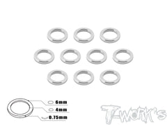 TA-014 Aluminum 4mm Bore Washer 0.75mm 10pcs.