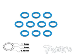 TA-014 Aluminum 4mm Bore Washer 0.75mm 10pcs.
