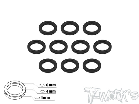 TA-015 Aluminum 4mm Bore Washer 1.0mm 10pcs.