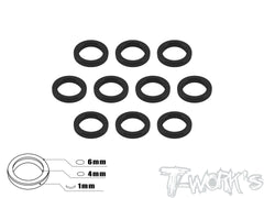 TA-015 Aluminum 4mm Bore Washer 1.0mm 10pcs.