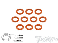 TA-015 Aluminum 4mm Bore Washer 1.0mm 10pcs.