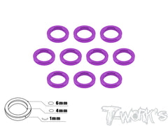 TA-015 Aluminum 4mm Bore Washer 1.0mm 10pcs.