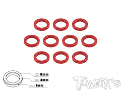 TA-015 Aluminum 4mm Bore Washer 1.0mm 10pcs.