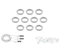 TA-015 Aluminum 4mm Bore Washer 1.0mm 10pcs.