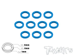 TA-015 Aluminum 4mm Bore Washer 1.0mm 10pcs.