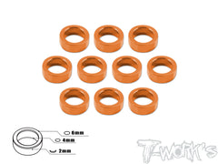 TA-016 Aluminum 4mm Bore Washer 2.0mm 10pcs.