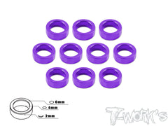 TA-016 Aluminum 4mm Bore Washer 2.0mm 10pcs.