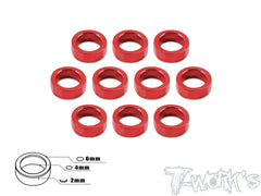 TA-016 Aluminum 4mm Bore Washer 2.0mm 10pcs.