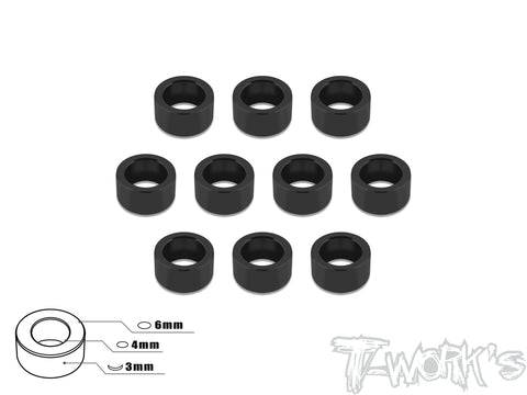TA-017 Aluminum 4mm Bore Washer 3.0mm 10pcs.