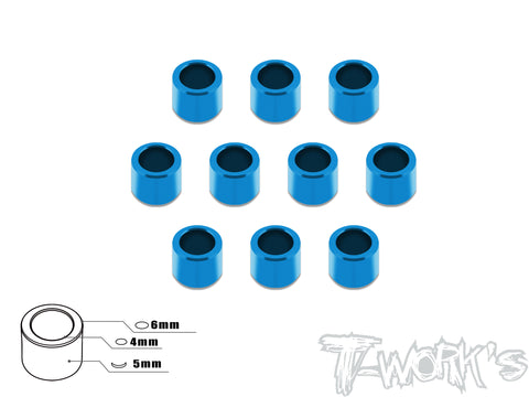 TA-018 Aluminum 4mm Bore Washer 5.0mm 10pcs.