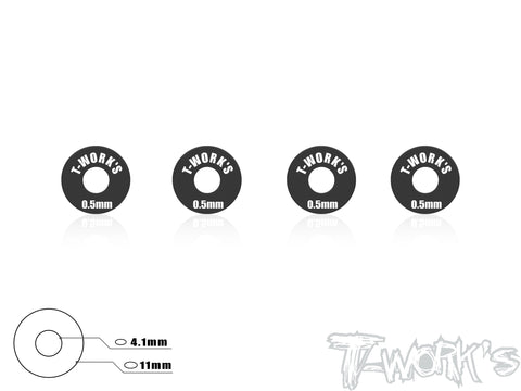 TA-027 Aluminum Wheel Shim 0.5mm 4 pcs.