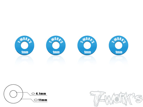 TA-029 Aluminum Wheel Shim 1mm 4 pcs.