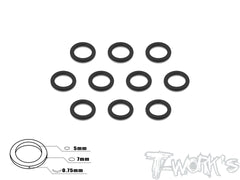 TA-043 Aluminum 5mm Bore Washer 0.75mm  10pcs.