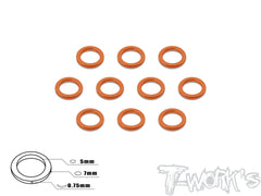 TA-043 Aluminum 5mm Bore Washer 0.75mm  10pcs.