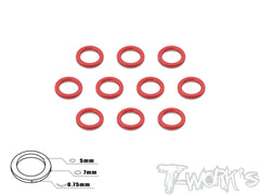 TA-043 Aluminum 5mm Bore Washer 0.75mm  10pcs.
