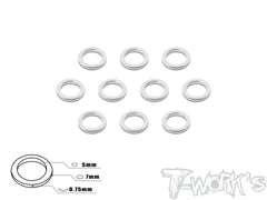 TA-043 Aluminum 5mm Bore Washer 0.75mm  10pcs.