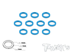 TA-044 Aluminum 5mm Bore Washer 1.0mm  10pcs.