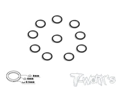 TA-047 Aluminum 6mm Bore Washer 0.5mm  10pcs.