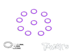 TA-047 Aluminum 6mm Bore Washer 0.5mm  10pcs.