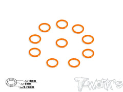 TA-048 Aluminum 6mm Bore Washer 0.75mm  10pcs.