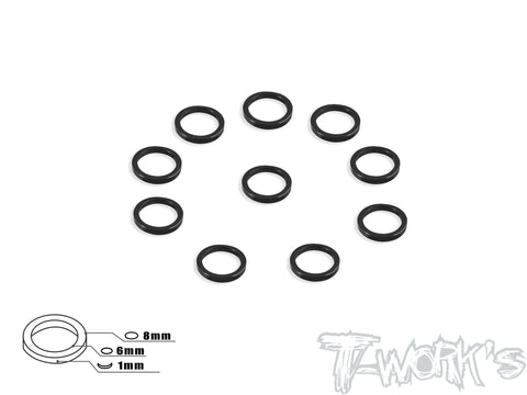 TA-049 Aluminum 6mm Bore Washer 1.0mm  10pcs.