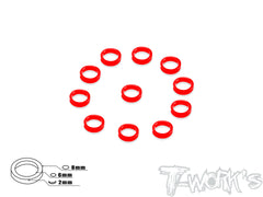 TA-050    Aluminum 6mm Bore Washer 2.0mm  10pcs.