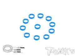 TA-050    Aluminum 6mm Bore Washer 2.0mm  10pcs.