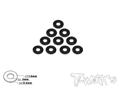 TA-052 Aluminum Shim 3X7.8X0.5mm 10pcs.