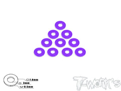 TA-052 Aluminum Shim 3X7.8X0.5mm 10pcs.