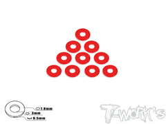 TA-052 Aluminum Shim 3X7.8X0.5mm 10pcs.