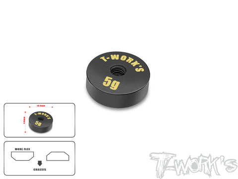 TA-066-M  Anodized Precision Balancing Brass Weights 5g  ver.2  ( 13.5 x 4.9mm )