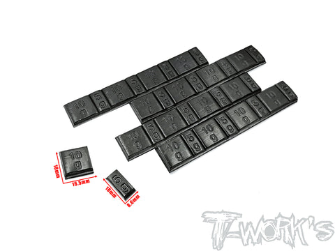 TA-074 4 STRIP LEAD FREE STICK ON BALANCE WEIGHTS (Black)