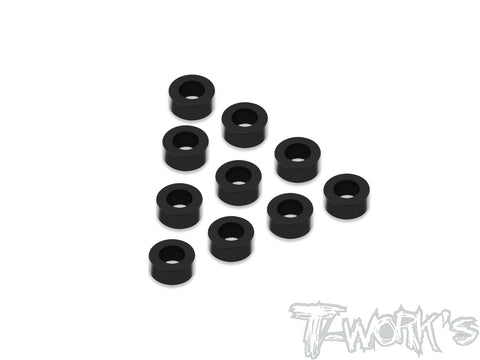 TA-103BK 7075-T6 3x2.5mm Bore Washer 10Pcs.( Black )