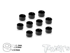 TA-139BK Aluminum 3mm Bore Washer 1.25/1.75/2.25/2.75/3.25/3.75mm ( Black ) 10pcs.
