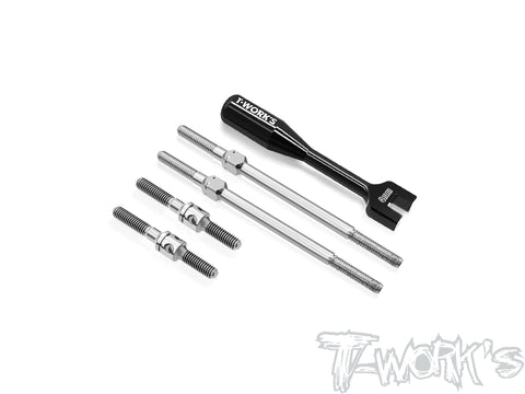 TB-276	  64 Titanium Turnbuckle Set ( For Xray RX8 2023/RX8E 2023/RX8'26 )