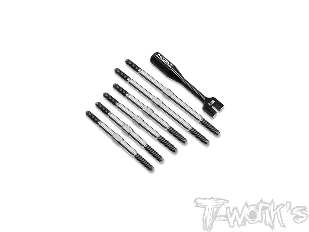 TB-297 64 Titanium Turnbuckle Set( For TLR 22T 4.0 ) – T-Work's