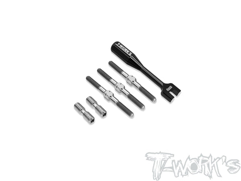 TB-302   64 Titanium Turnbuckle Set( For Xray X1'24 )
