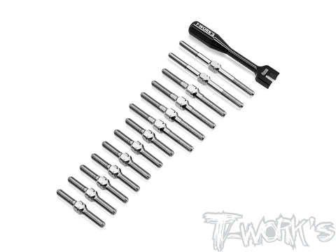 TB-344   64 Titanium Turnbuckle Set( For Schumacher FT9 )